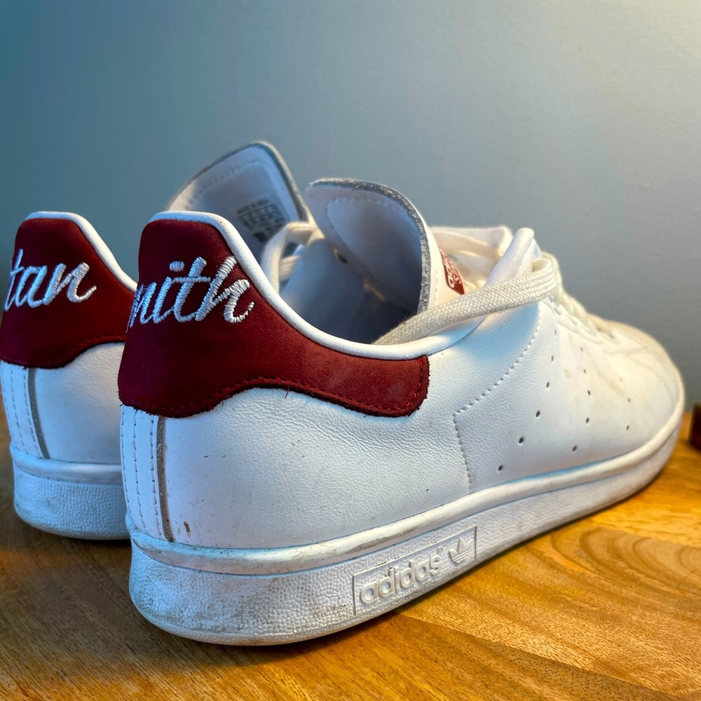 adidas Stan Smith Cloud White Collegiate Burgundy